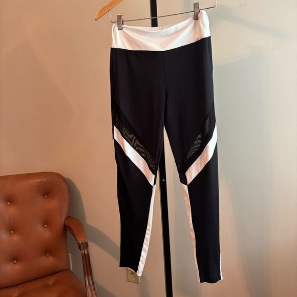 SHEIN Women’s Black White‎ Sheer Leggings XS - Picture 1 of 5